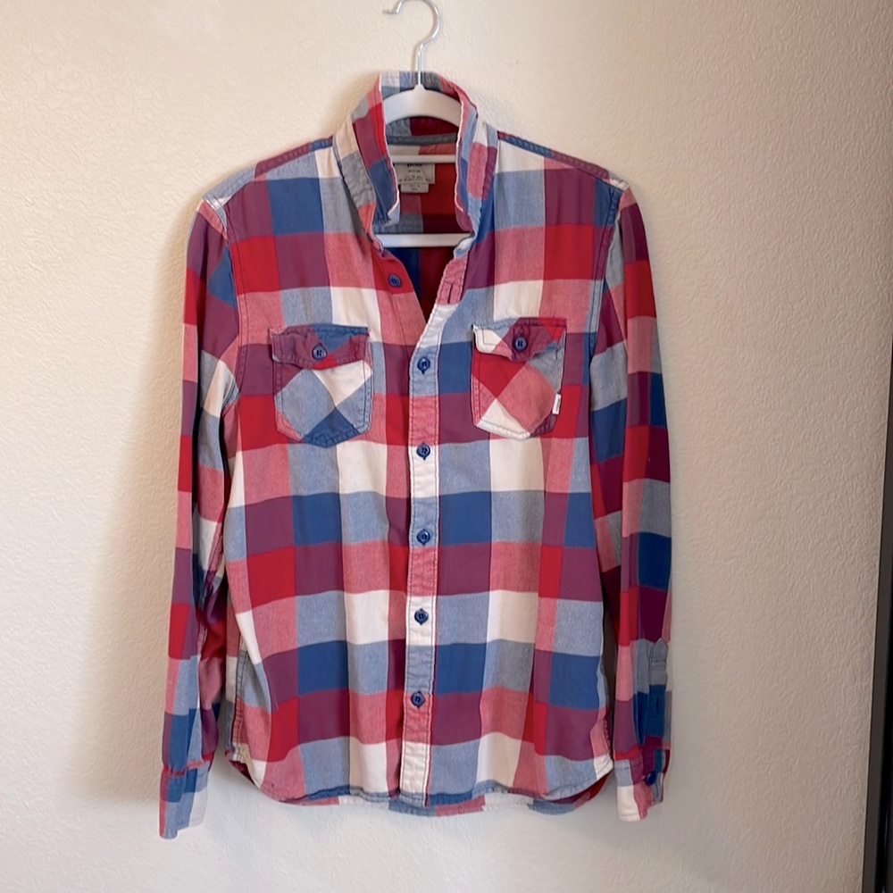 Vans Plaid Button-up Flannel - Size M
